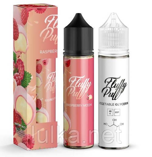 Набор Fluffy Puff Raspberry Mochi 60мл Organic Набор Fluffy Puff Raspberry Mochi 60мл Organic
