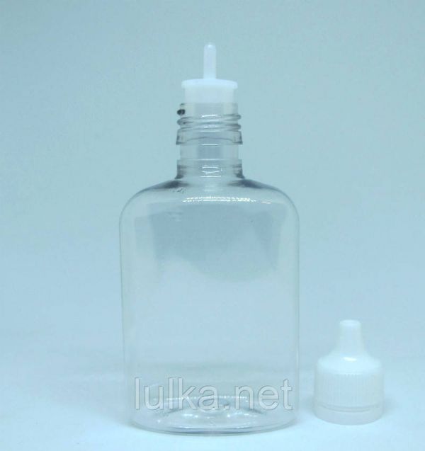 Бутылка пластиковая с дозатором и крышкой 100мл (прозрачный) Бутылка пластиковая с дозатором и крышкой 100мл (прозрачный)