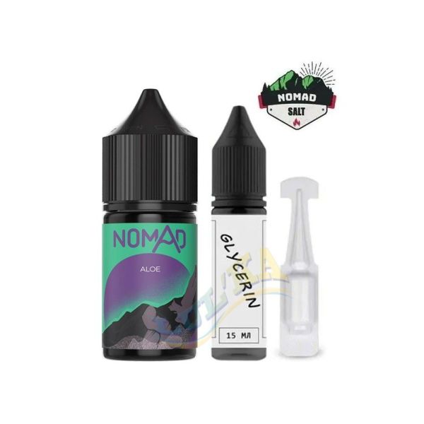 Набор Nomad Salt Aloe (50 мг/мл) 30 мл. Набор Nomad Salt Aloe (50 мг/мл) 30 мл.
