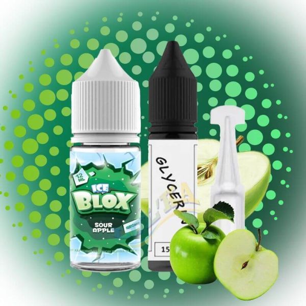 Набор Ice Blox Sour Apple Salt 30 мл. Набор Ice Blox Sour Apple Salt 30 мл.