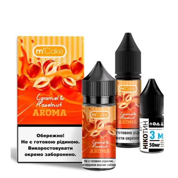 Набор M-Cake Salt Caramel Hazelnut (50 мг/мл) 30 мл. Набор M-Cake Salt Caramel Hazelnut (50 мг/мл) 30 мл.