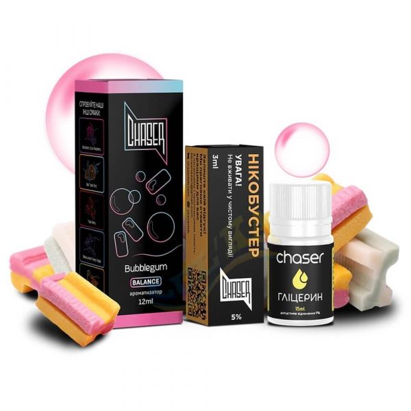 Набор Chaser Salt Bubblegum (50 мг/мл) 30 мл Набор Chaser Salt Bubblegum (50 мг/мл) 30 мл