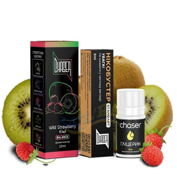 Набор Chaser Salt Wild Strawberry Kiwi (50 мг/мл) 30 мл Набор Chaser Salt Wild Strawberry Kiwi (50 мг/мл) 30 мл