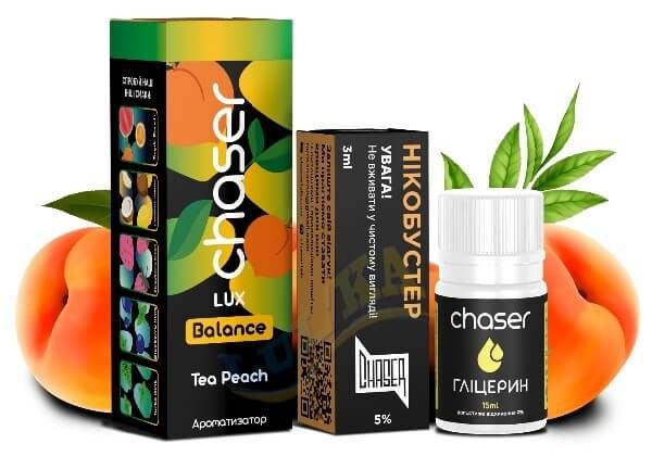 Набор Chaser Lux Tea Peach Salt (50 мг/мл) 30 мл. Набор Chaser Lux Tea Peach Salt (50 мг/мл) 30 мл.