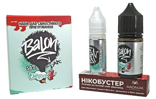Комплект Salt Balon Cartoon (50 мг/мл) 30 мл. Комплект Salt Balon Cartoon (50 мг/мл) 30 мл.