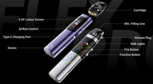 Elf Bar ELFX PRO Pod Kit 1200mAh (Black) Elf Bar ELFX PRO Pod Kit 1200mAh (Black)