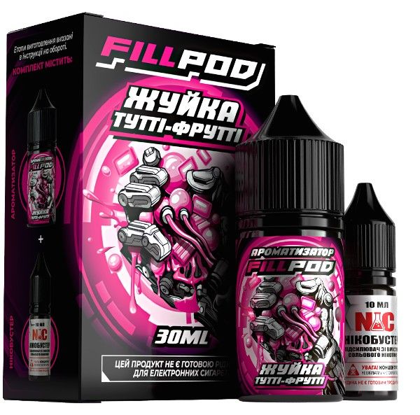 Набор Fill Pod Salt Жвачка Тутти Фрутти 30 мл. (50 мг/мл) Набор Fill Pod Salt Жвачка Тутти Фрутти 30 мл. (50 мг/мл)