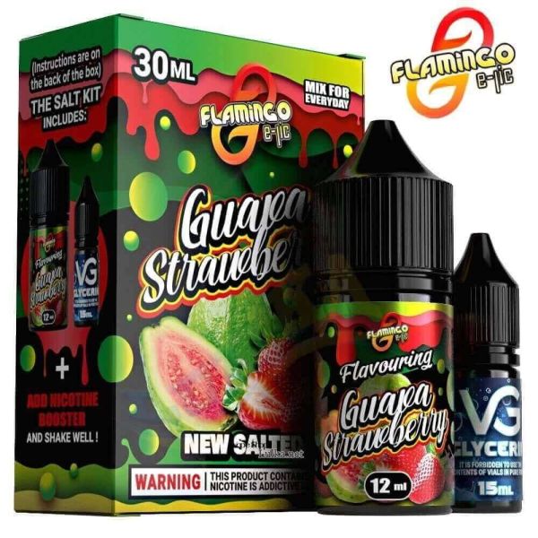 Набор Flamingo Salt Guava Strawberry (50 мг/мл) 30 мл Набор Flamingo Salt Guava Strawberry (50 мг/мл) 30 мл