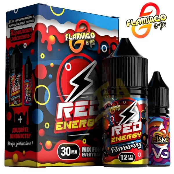 Набор Flamingo Salt Red Energy (50 мг/мл) 30 мл Набор Flamingo Salt Red Energy (50 мг/мл) 30 мл