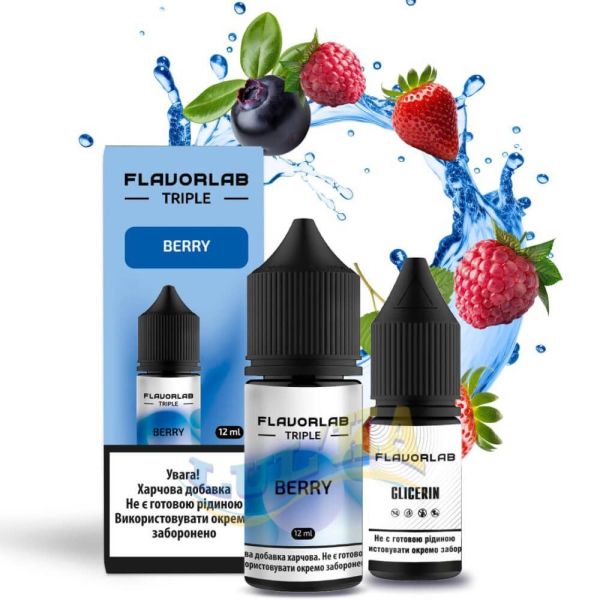 Набор Flavorlab Triple Berry Salt 30 мл. Набор Flavorlab Triple Berry Salt 30 мл.