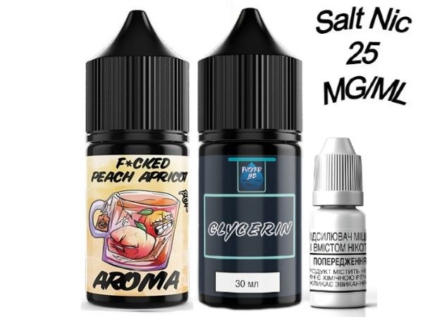 Набор Salt Fucked Peach Apricot 25мг/мл 30мл. Набор Salt Fucked Peach Apricot 25мг/мл 30мл.