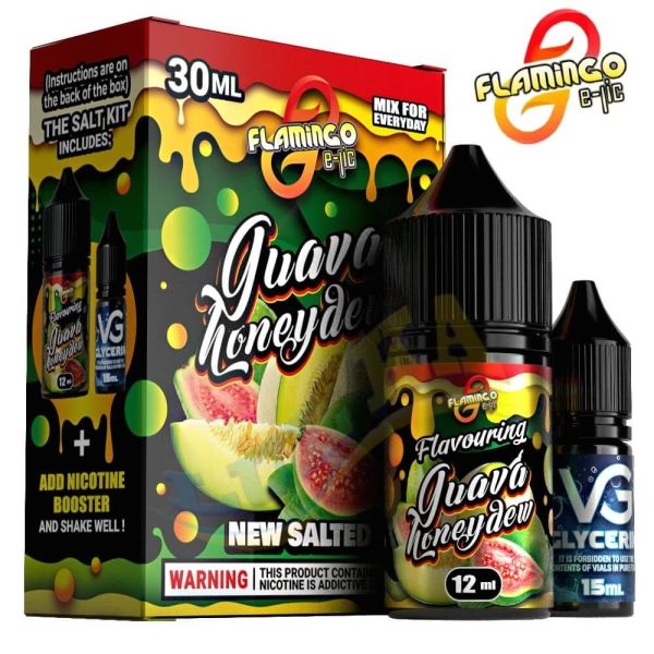 Набор Flamingo Salt Guava Honeydew (50 мг/мл) 30 мл Набор Flamingo Salt Guava Honeydew (50 мг/мл) 30 мл