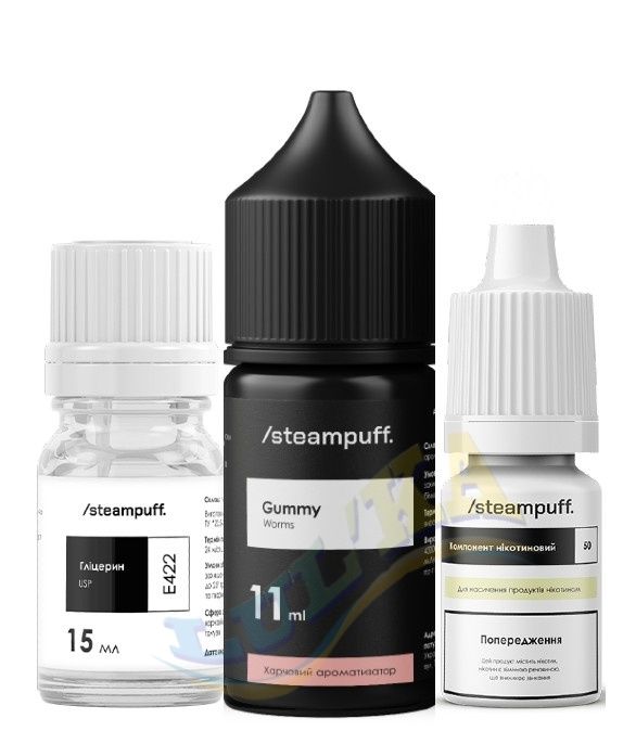 Набор Steampuff Salt Gummy Worms 30 мл. Набор Steampuff Salt Gummy Worms 30 мл.