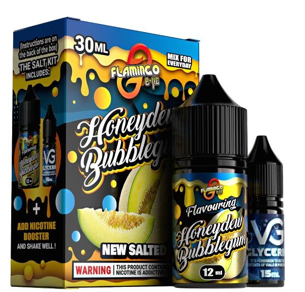 Набор Flamingo Salt Honeydew Bubblegum (50 мг/мл) 30 мл Набор Flamingo Salt Honeydew Bubblegum (50 мг/мл) 30 мл