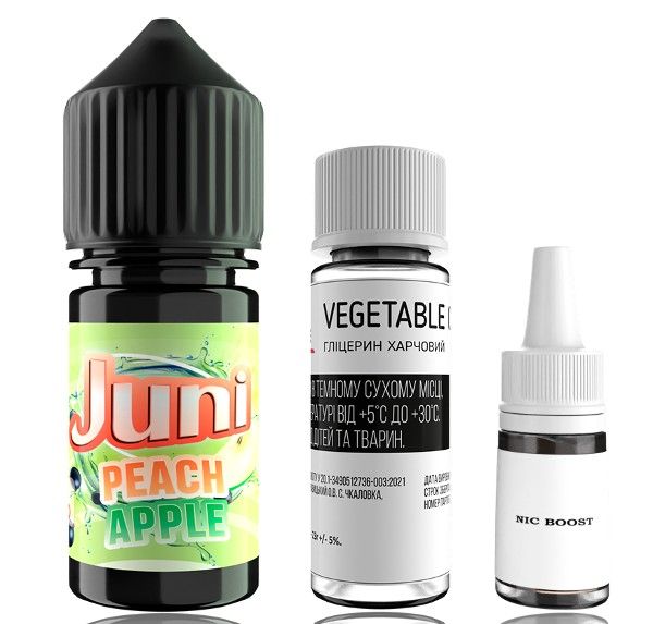 Комплект Juni Salt Peach Apple 50 мг/мл 30 мл. Комплект Juni Salt Peach Apple 50 мг/мл 30 мл.