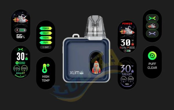 OXVA Xlim SQ Pro Kit 1200mAh (Gunmetal Wood) OXVA Xlim SQ Pro Kit 1200mAh (Gunmetal Wood)