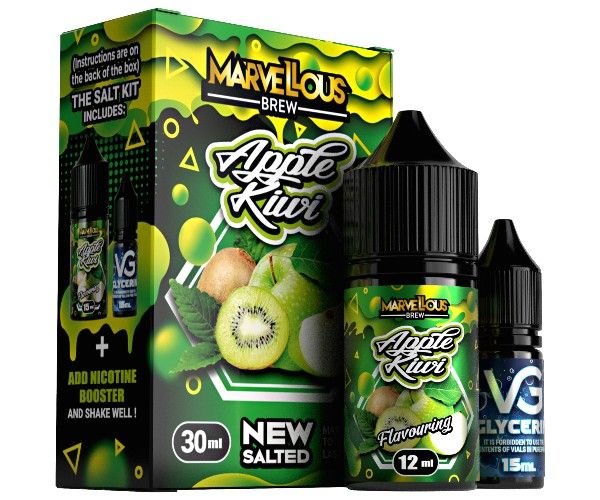 Набор Marvellous Brew Salt Kit Apple Kiwi 30 мл.  Набор Marvellous Brew Salt Kit Apple Kiwi 30 мл.