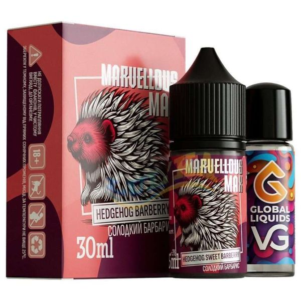 Набор Marvellous Max Hedgehog Sweet Barberry 30 мл.  Набор Marvellous Max Hedgehog Sweet Barberry 30 мл.