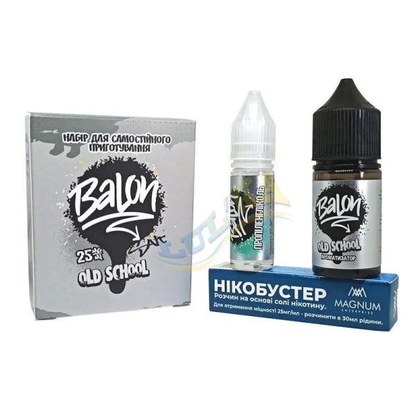 Комплект Salt Balon Old School (25мг/мл) 30мл. Комплект Salt Balon Old School (25мг/мл) 30мл.