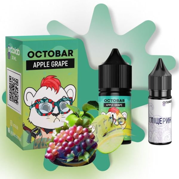 Octobar NFT Apple Grape Salt, 30мл. Octobar NFT Apple Grape Salt, 30мл.