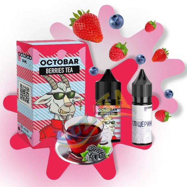 Octobar NFT Berries Tea Salt, 30 мл. Octobar NFT Berries Tea Salt, 30 мл.