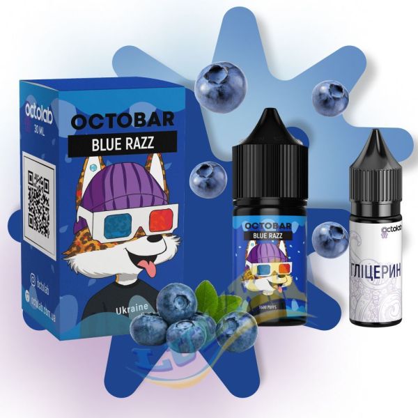 Octobar NFT Blue Razz Salt, 30 мл.
