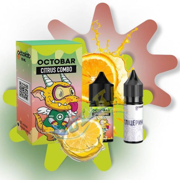 Octobar NFT Combo Citrus Salt, 30 мл. Octobar NFT Combo Citrus Salt, 30 мл.