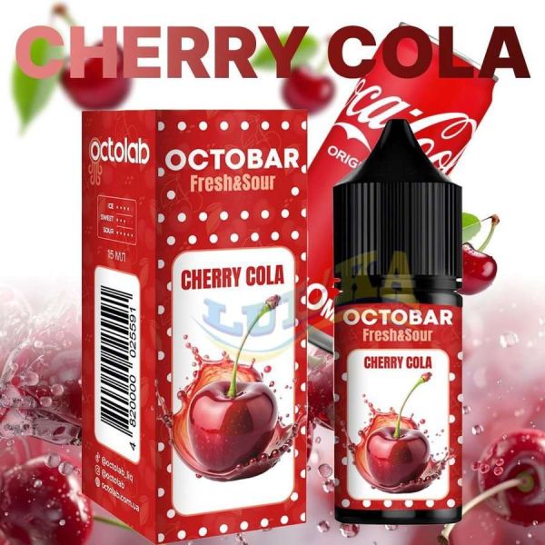 Набор Octobar Fresh & Sour Cherry Cola Salt 30 мл. Набор Octobar Fresh & Sour Cherry Cola Salt 30 мл.