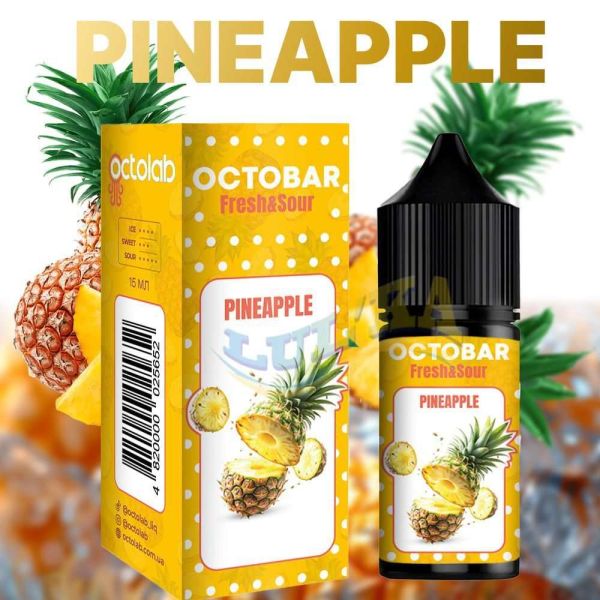 Набор Octobar Fresh & Sour Pineapple Salt 30 мл. Набор Octobar Fresh & Sour Pineapple Salt 30 мл.