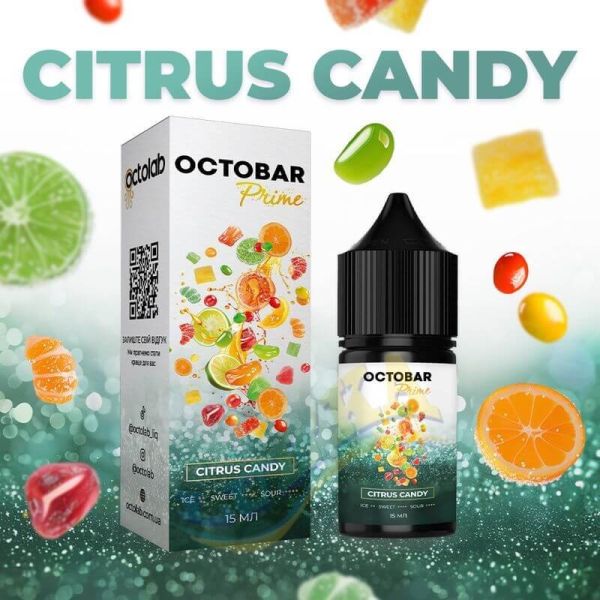 Набор Octobar Prime Salt Citrus Candy 30 мл. Набор Octobar Prime Salt Citrus Candy 30 мл.