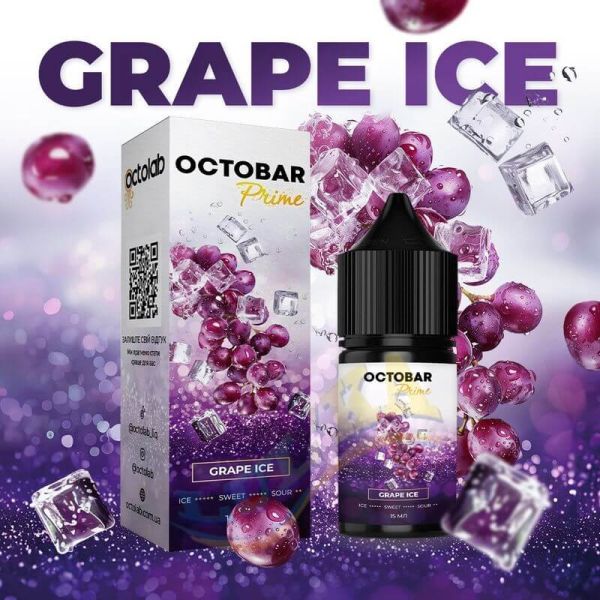 Набор Octobar Prime Salt Grape Ice 30 мл. Набор Octobar Prime Salt Grape Ice 30 мл.