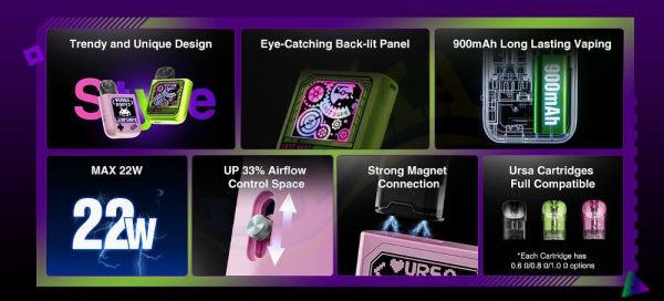 Lost Vape Ursa Baby 2 Kit 22W 900mAh (Joy Black x Pixel Role) Lost Vape Ursa Baby 2 Kit 22W 900mAh (Joy Black x Pixel Role)