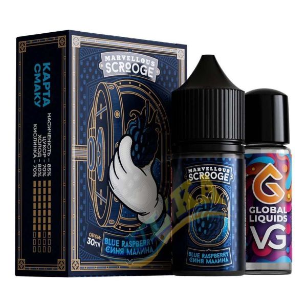 Набор Marvellous Scrooge Blue Raspberry 30 мл. Набор Marvellous Scrooge Blue Raspberry 30 мл.