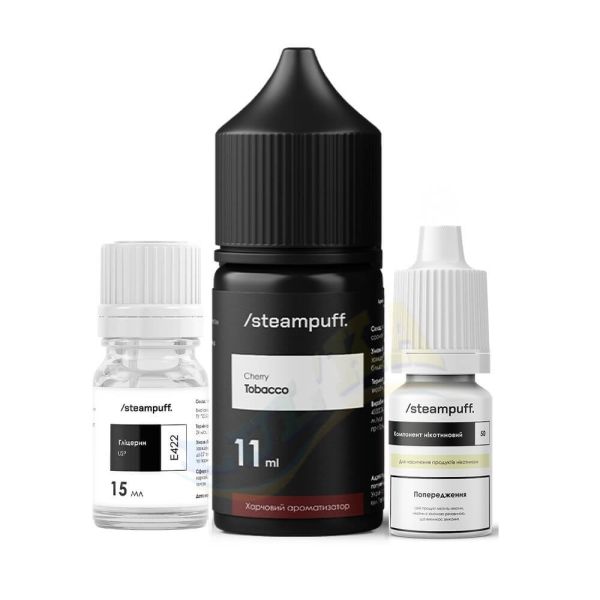 Набор Steampuff Salt Cherry Tobacco 30 мл. Набор Steampuff Salt Cherry Tobacco 30 мл.
