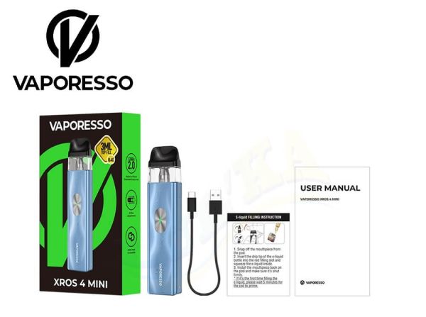 Vaporesso XROS 4 MINI Pod Kit 1000 mAh (Ice Blue) Vaporesso XROS 4 MINI Pod Kit 1000 mAh (Ice Blue)