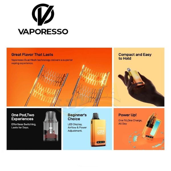 Vaporesso Vibe Nano Kit 1100mAh (Strawberry Red) Vaporesso Vibe Nano Kit 1100mAh (Strawberry Red)