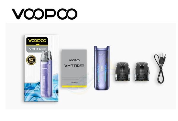 Voopoo VMATE MAX Kit 1200mAh (Neon Blue) Voopoo VMATE MAX Kit 1200mAh (Neon Blue)