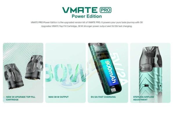 Voopoo Vmate Pro Power Edition Kit 900mAh (Armor Blue) Voopoo Vmate Pro Power Edition Kit 900mAh (Armor Blue)