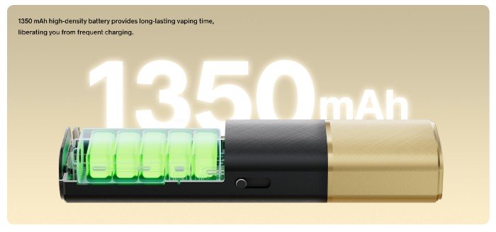 Voopoo Argus Klyc — акумулятор 1350 мА·год