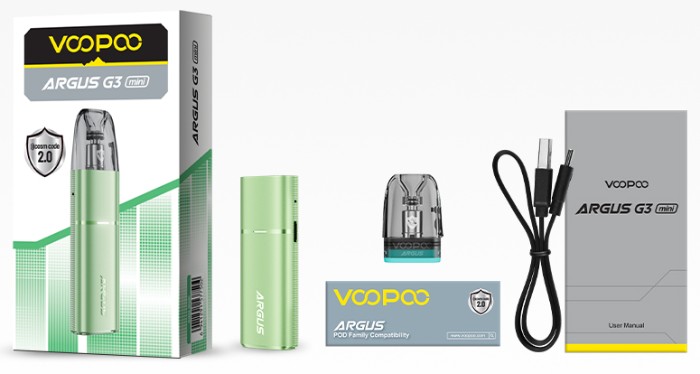 Комплектація Voopoo Argus G3 Mini